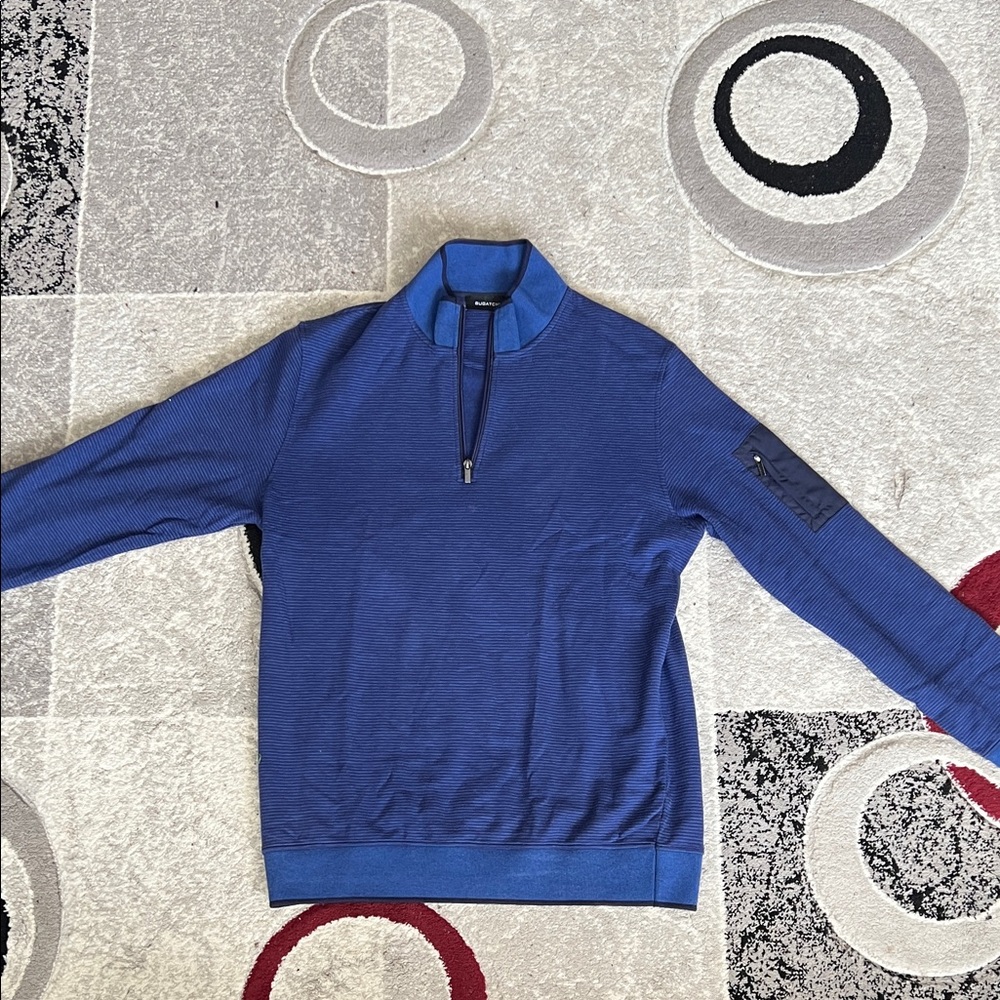 Bugatchi Blue Quarter-Zip